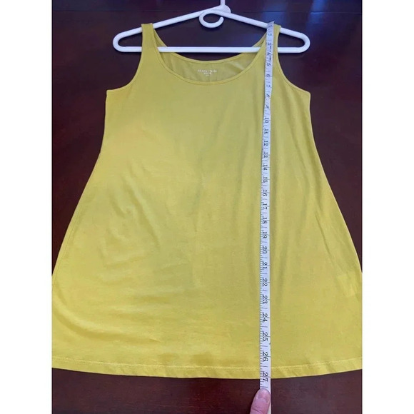 Eileen Fisher 100% Organic Cotton Yellow Tank Size XXS But oversized - Picture 9 of 9